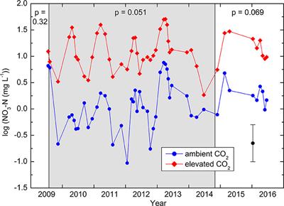 Increased Nitrogen Availability in the Soil Under Mature Picea abies Trees Exposed to Elevated CO2 Concentrations